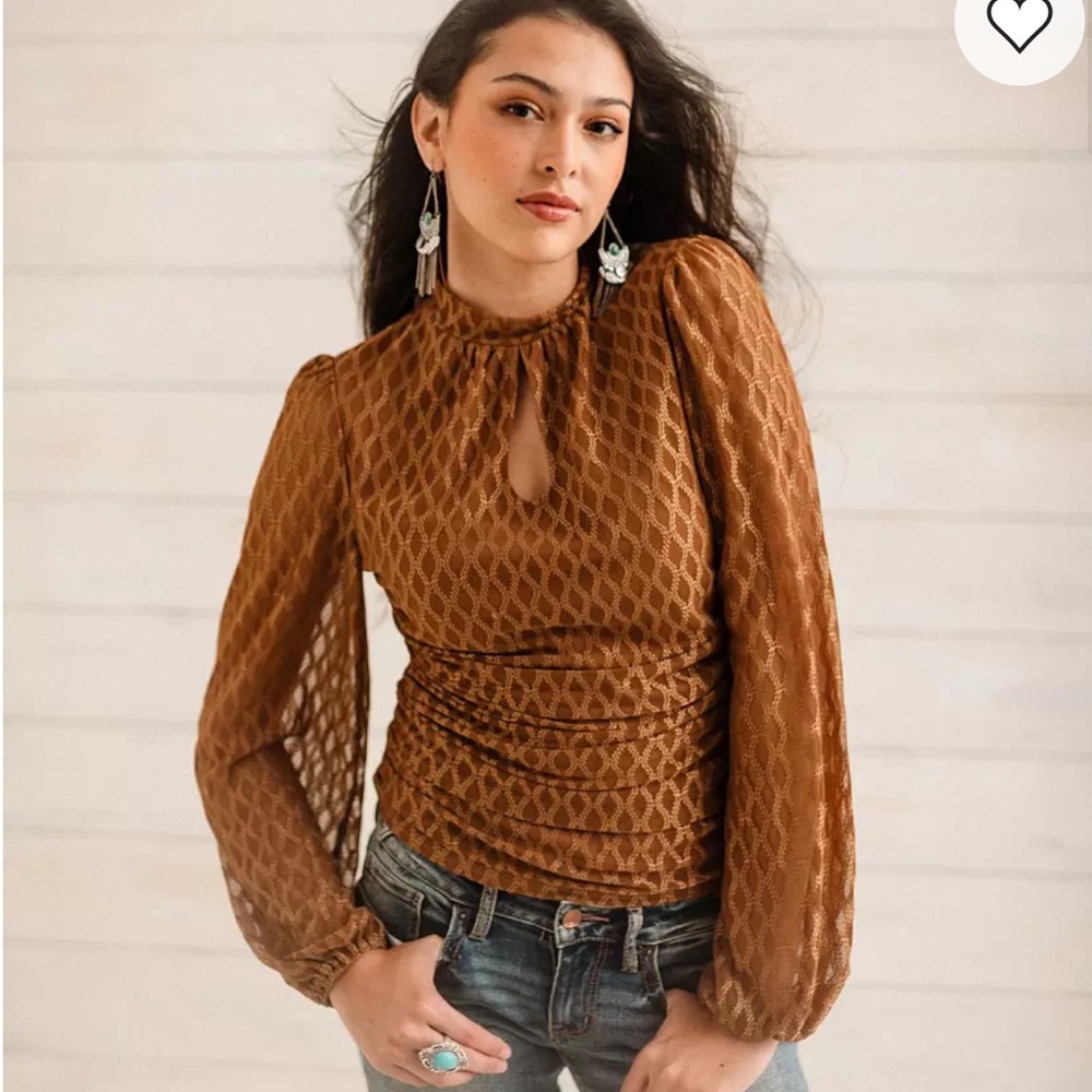 Chic Brown Women's Blouse